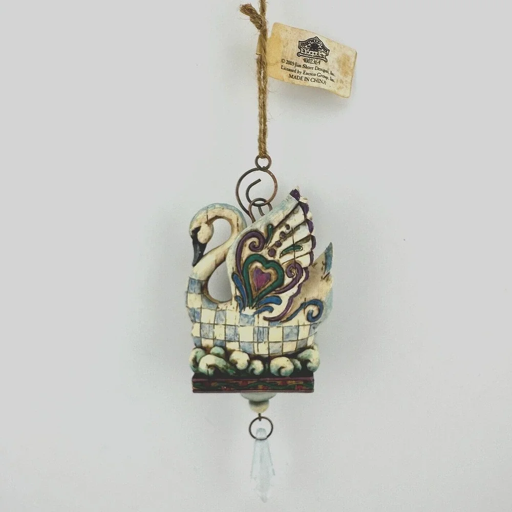 7 Swans Swimming Jim Shore Heartwood Creek 12 Days of Christmas Ornament 2005